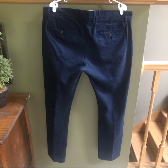 Men’s Goodfellow navy blue slim fit Hennepin chinos. Size 36Wx32L - Picture 2 of 5
